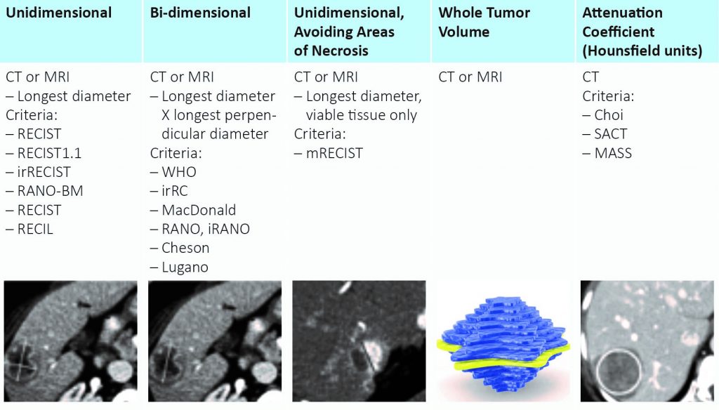 Medical Imaging Response Criteria Morphological Measures Median